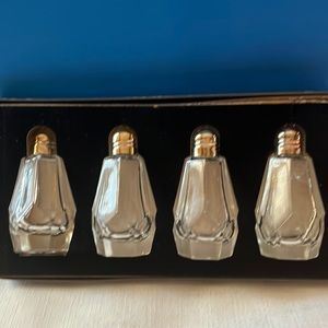 Vintage F.B.Rogers Crystal Salt & Pepper Shakers